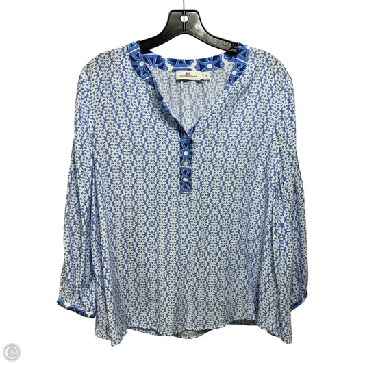 Top Long Sleeve By Vineyard Vines In Blue, Size: S