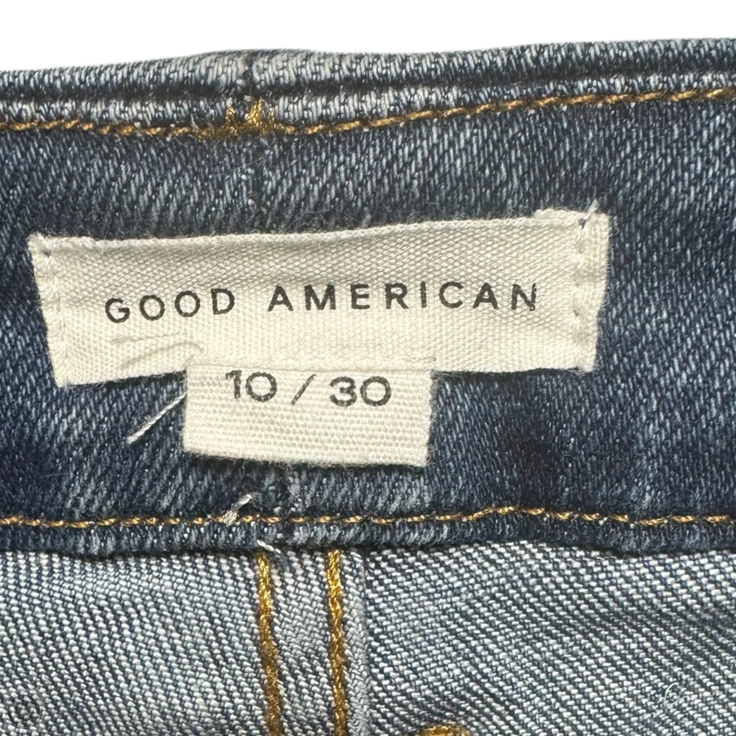 Always Fits Good Classic Slim Straight Jeans By Good American In Blue Denim, Size: 10/30