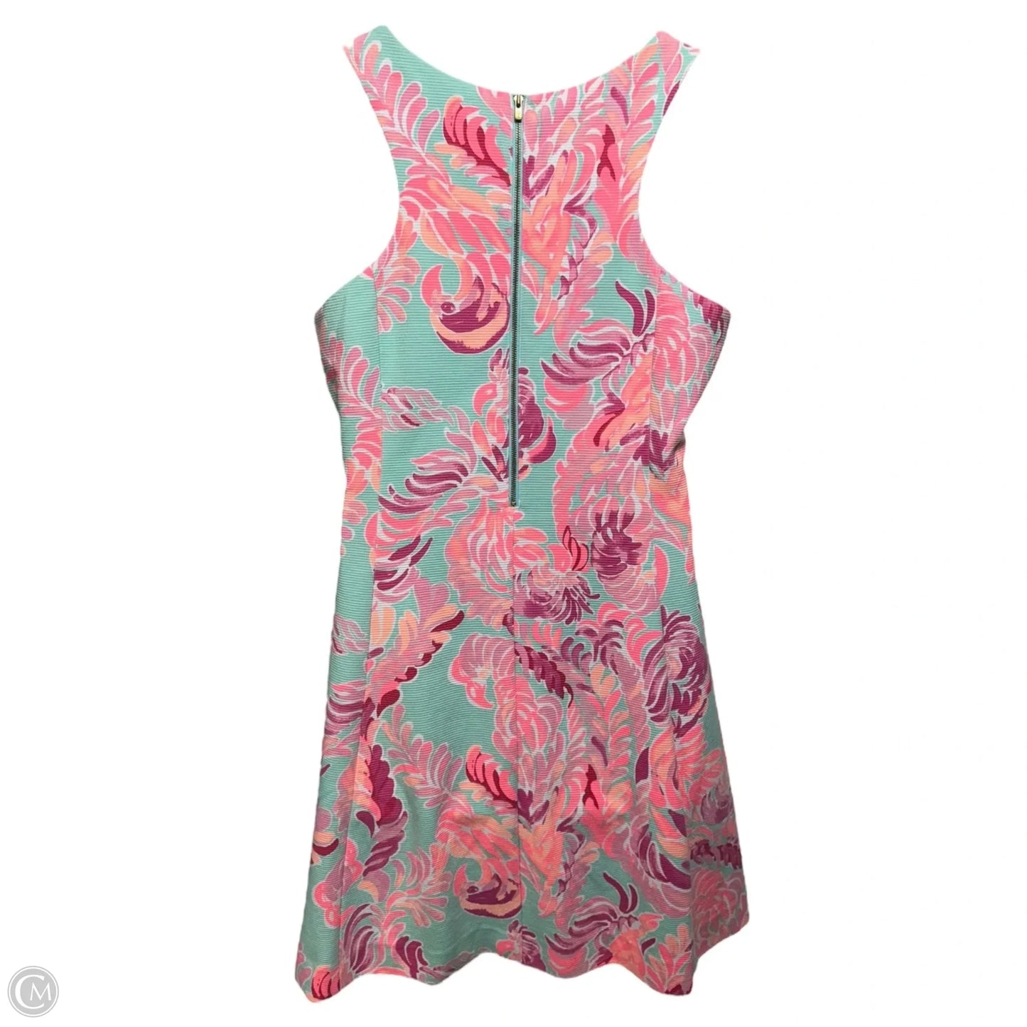 Cove Dress Designer By Lilly Pulitzer In Poolside Blue Lovebirds Print, Size: XL