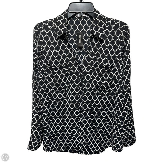 Top Long Sleeve By Express In Black, Size: L