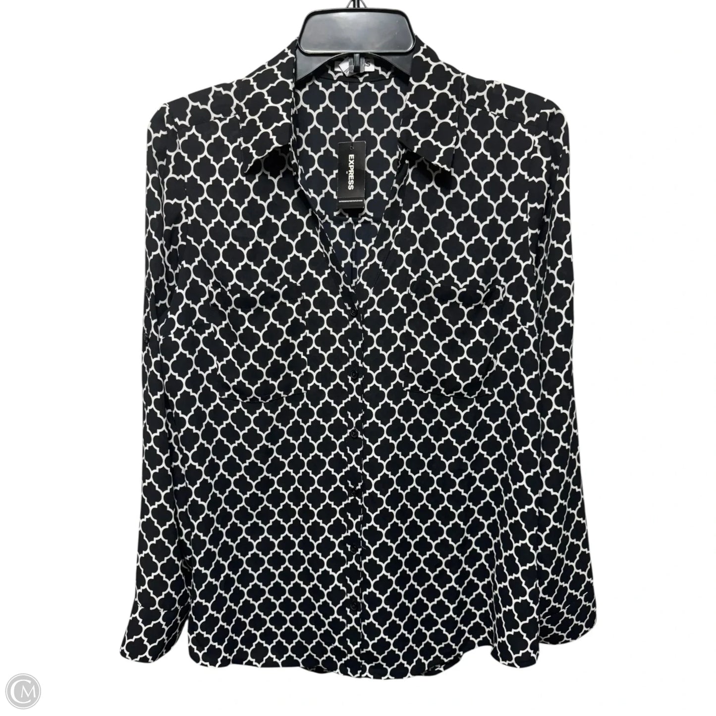 Top Long Sleeve By Express In Black, Size: L