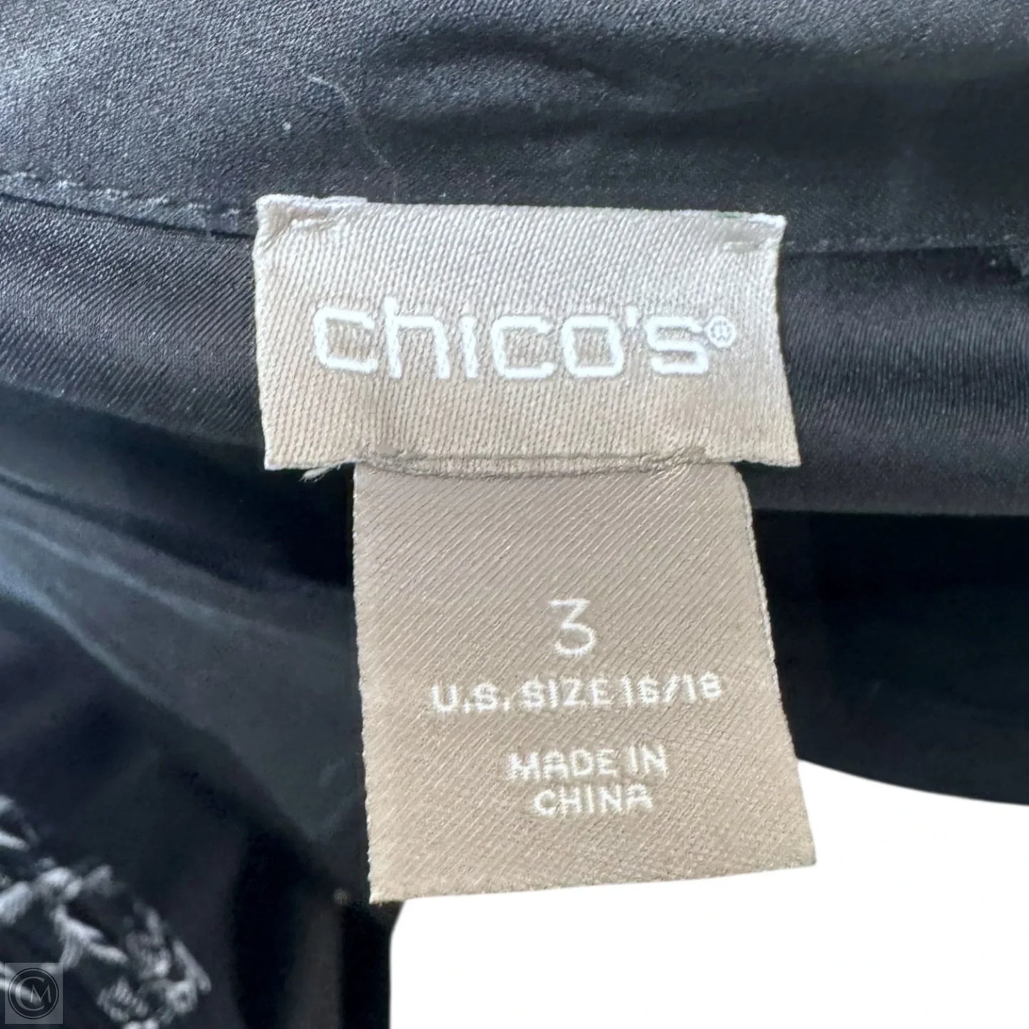 Dress Casual Midi By Chicos In Black, Size: Xl
