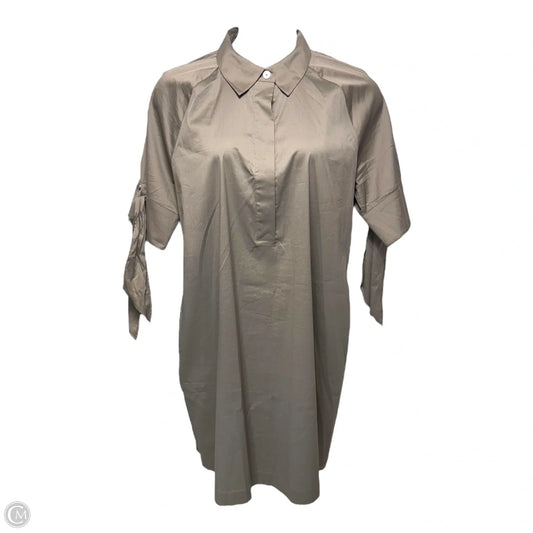 Dress Casual Midi By Chicos In Taupe, Size: Xl