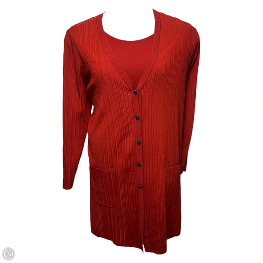 Sweater 2pc By Chicos In Red, Size: Xl