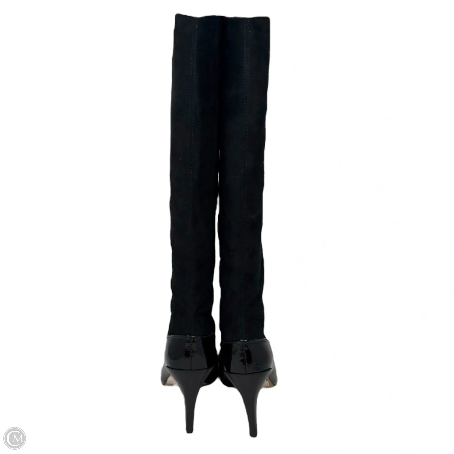 Dalad Suede & Patent Leather Boots By Diane Von Furstenberg In Black, Size: 8