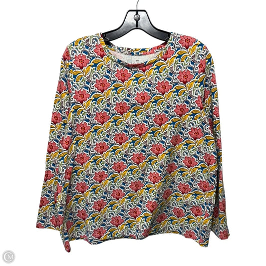 Top Long Sleeve By Talbots In Multi-colored, Size: 2x p