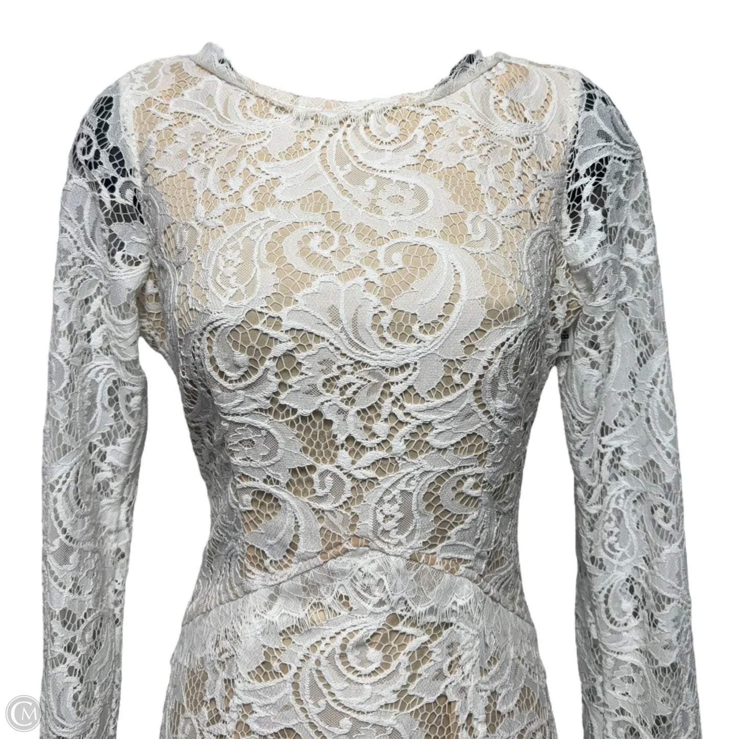 All I Know White Lace Long Sleeve Maxi Dress By Lulus In White, Size: S