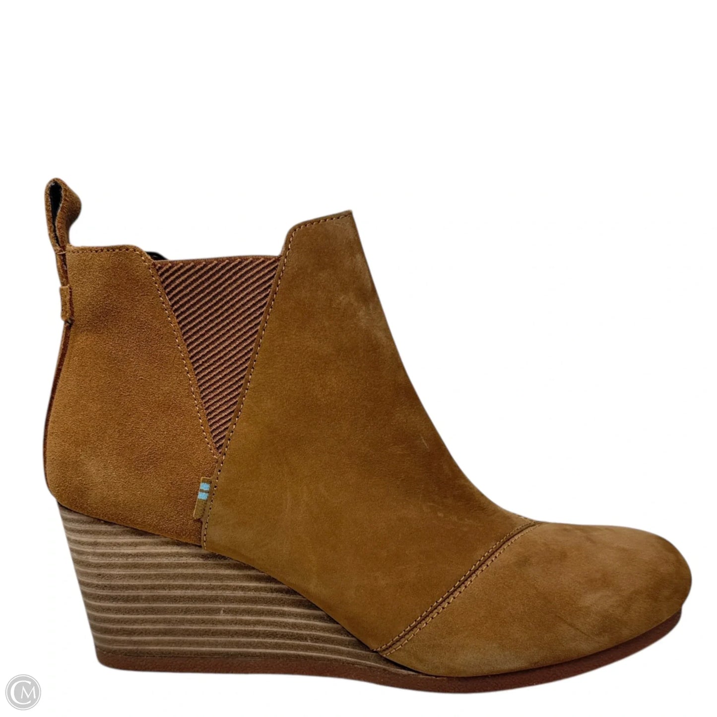 Kelsey Wedge Ankle Boots By Toms In Tan, Size: 9