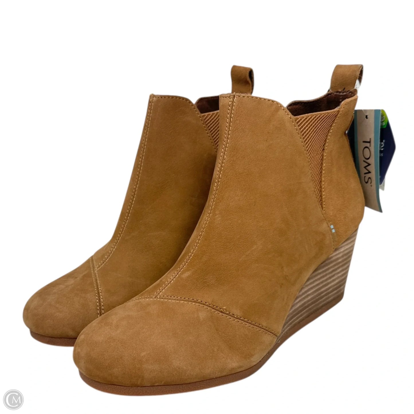 Kelsey Wedge Ankle Boots By Toms In Tan, Size: 9
