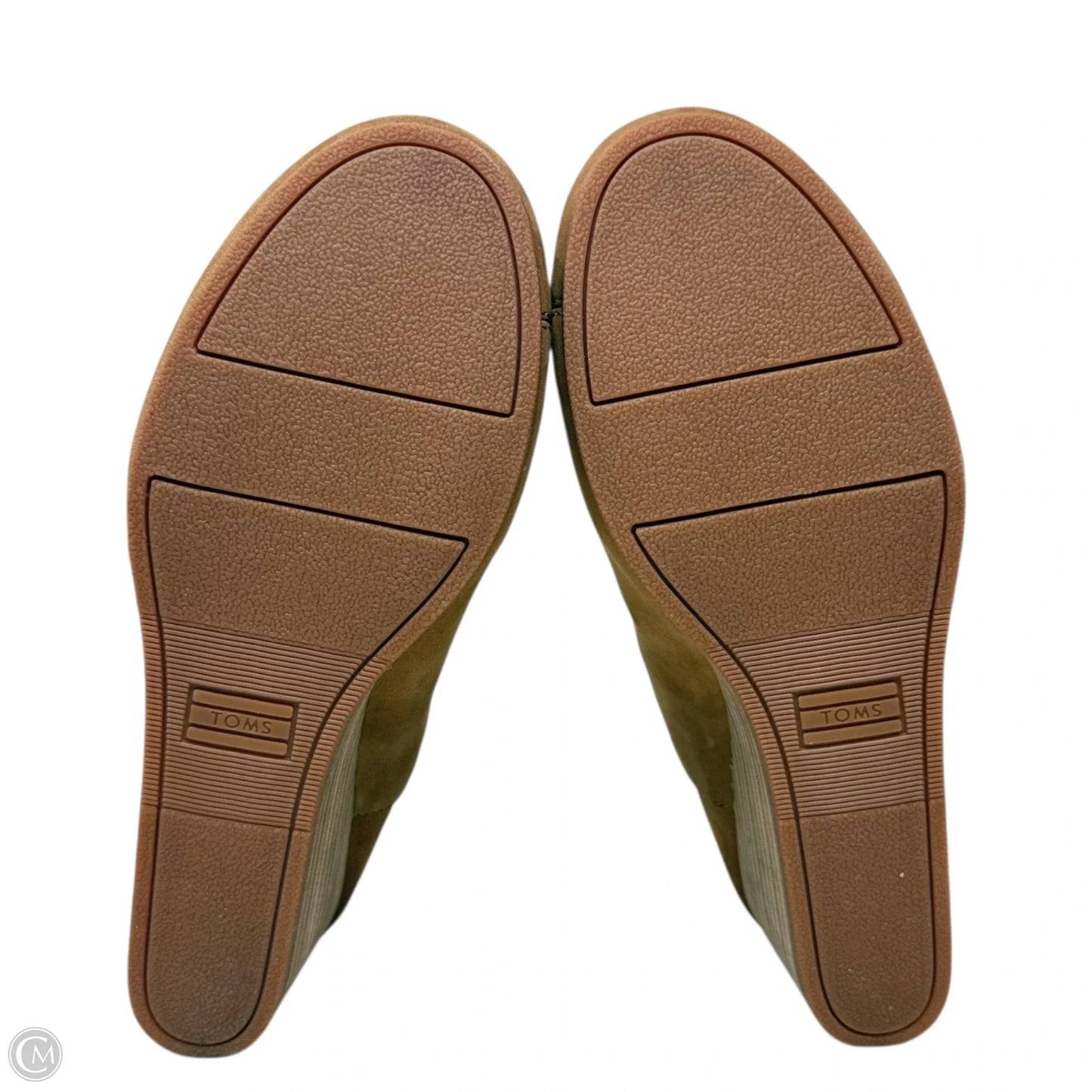 Kelsey Wedge Ankle Boots By Toms In Tan, Size: 9