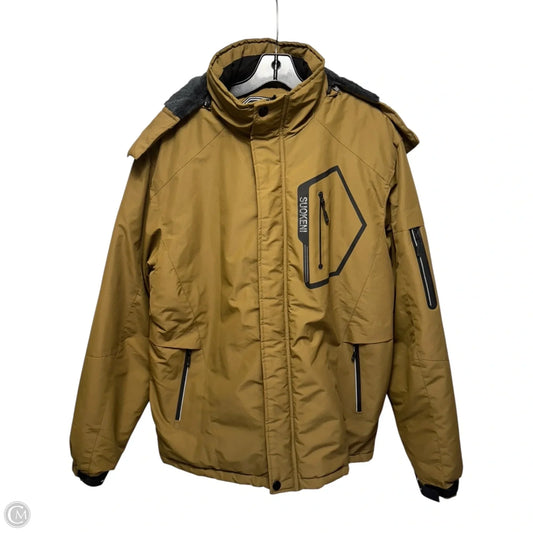 Coat Puffer & Quilted By suokeni In Brown, Size: M