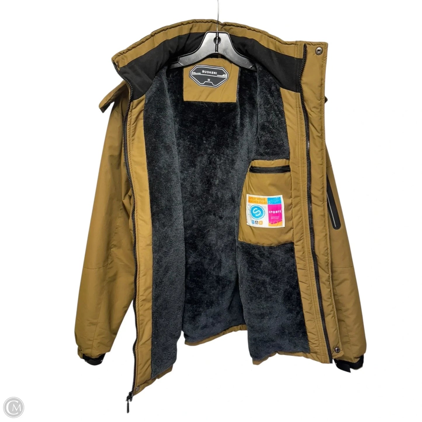 Coat Puffer & Quilted By suokeni In Brown, Size: M