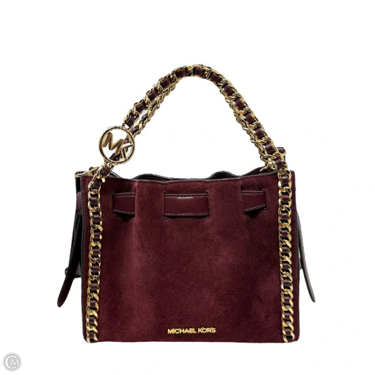 Mina Small Suede Logo Chain Crossbody Bag By Michael By Michael Kors, Size: Small