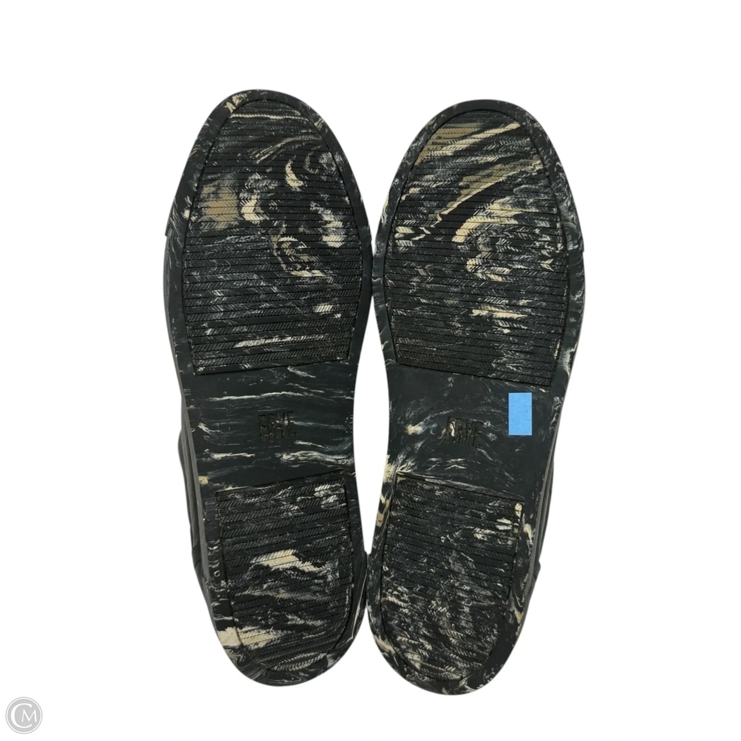 Ivy Low Lace Leather Sneakers Designer By Frye In Black, Size: 9.5