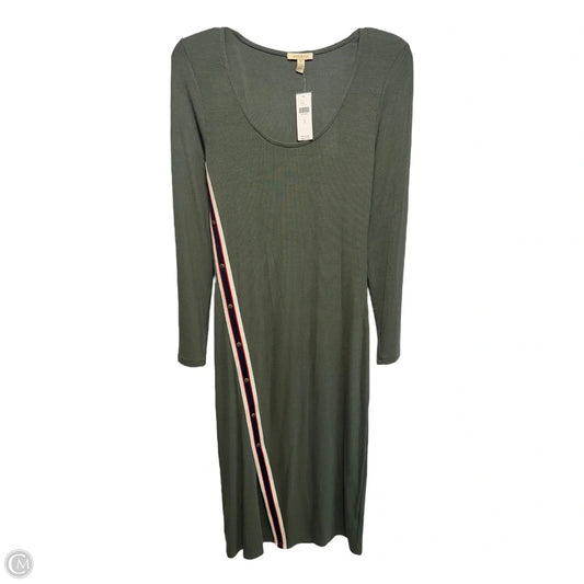 Ribbed Dress Casual Maxi By Bordeaux In Green, Size: S