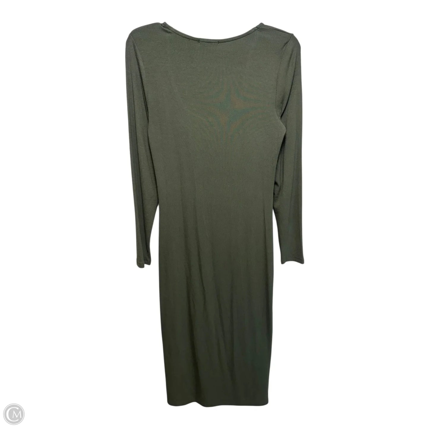 Ribbed Dress Casual Maxi By Bordeaux In Green, Size: S