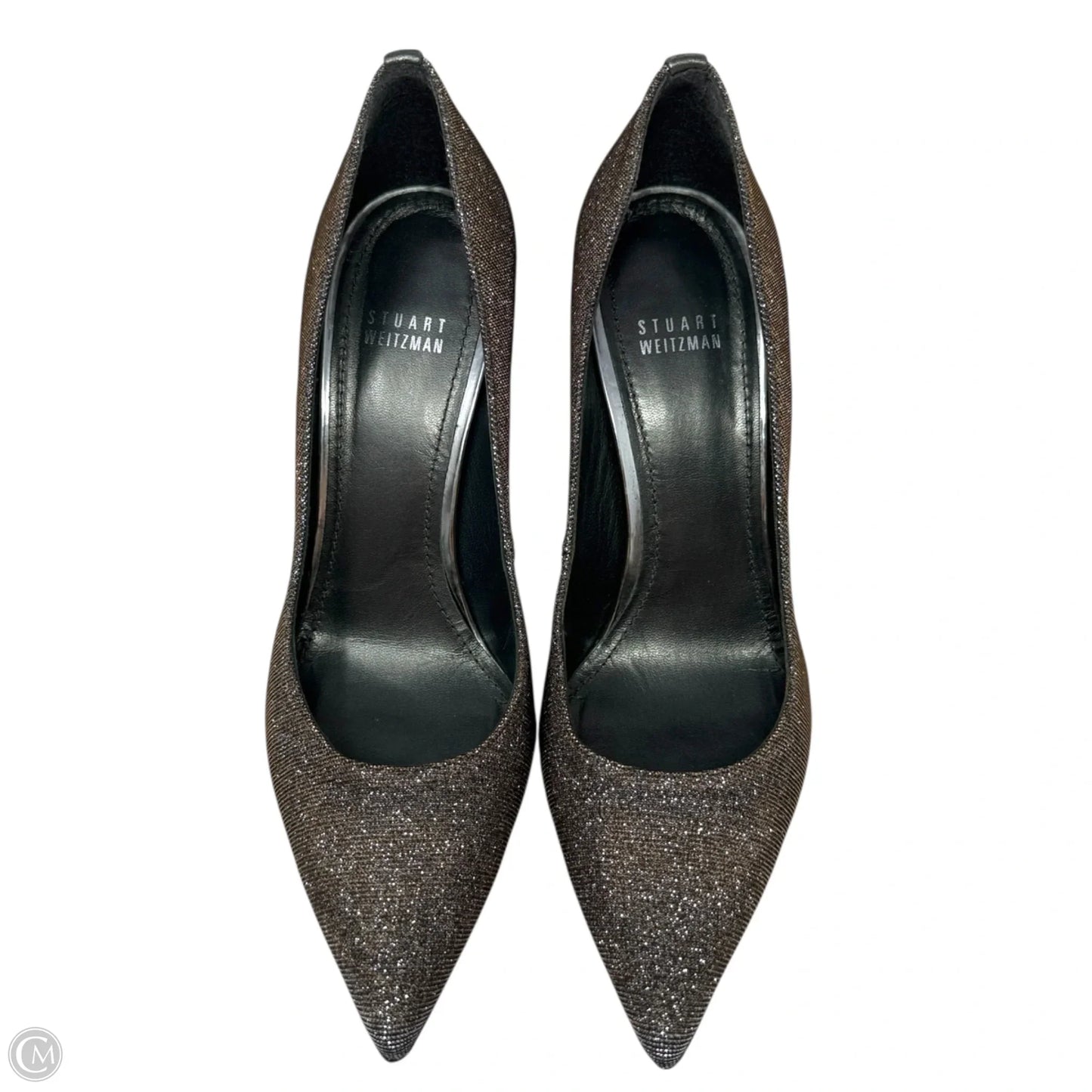 Nouveau Stiletto Pumps Designer By Stuart Weitzman In Pyrite Nocturn, Size: 9.5
