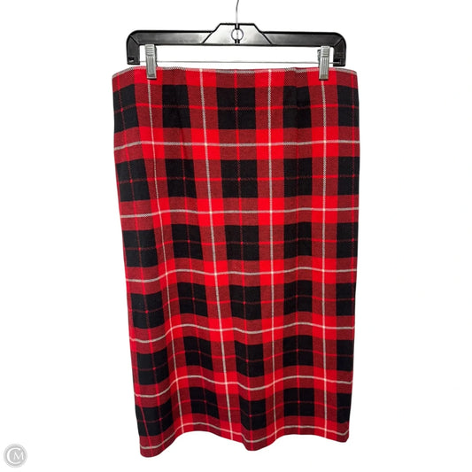Skirt Midi By J. Jill In Plaid Pattern, Size: M