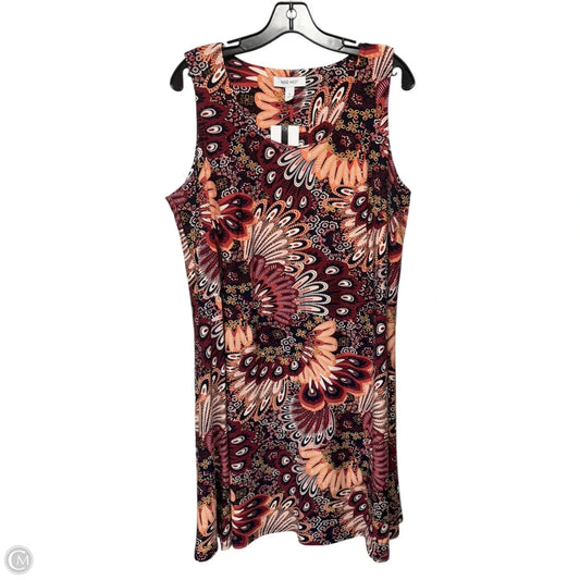 Dress Casual Short By Nine West Apparel In Floral Print, Size: 1x