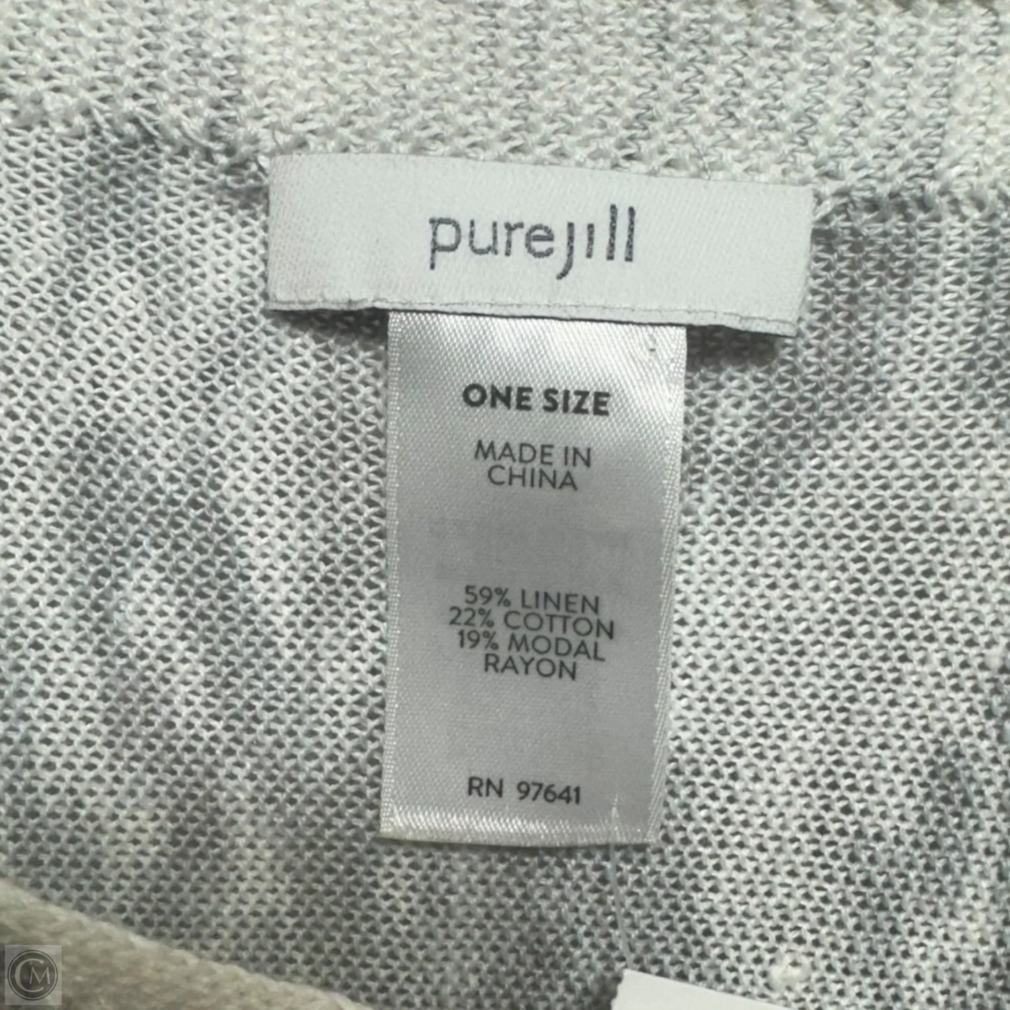 Linen Blend Shawl By Pure Jill In Camouflage Print, Size: Osfm