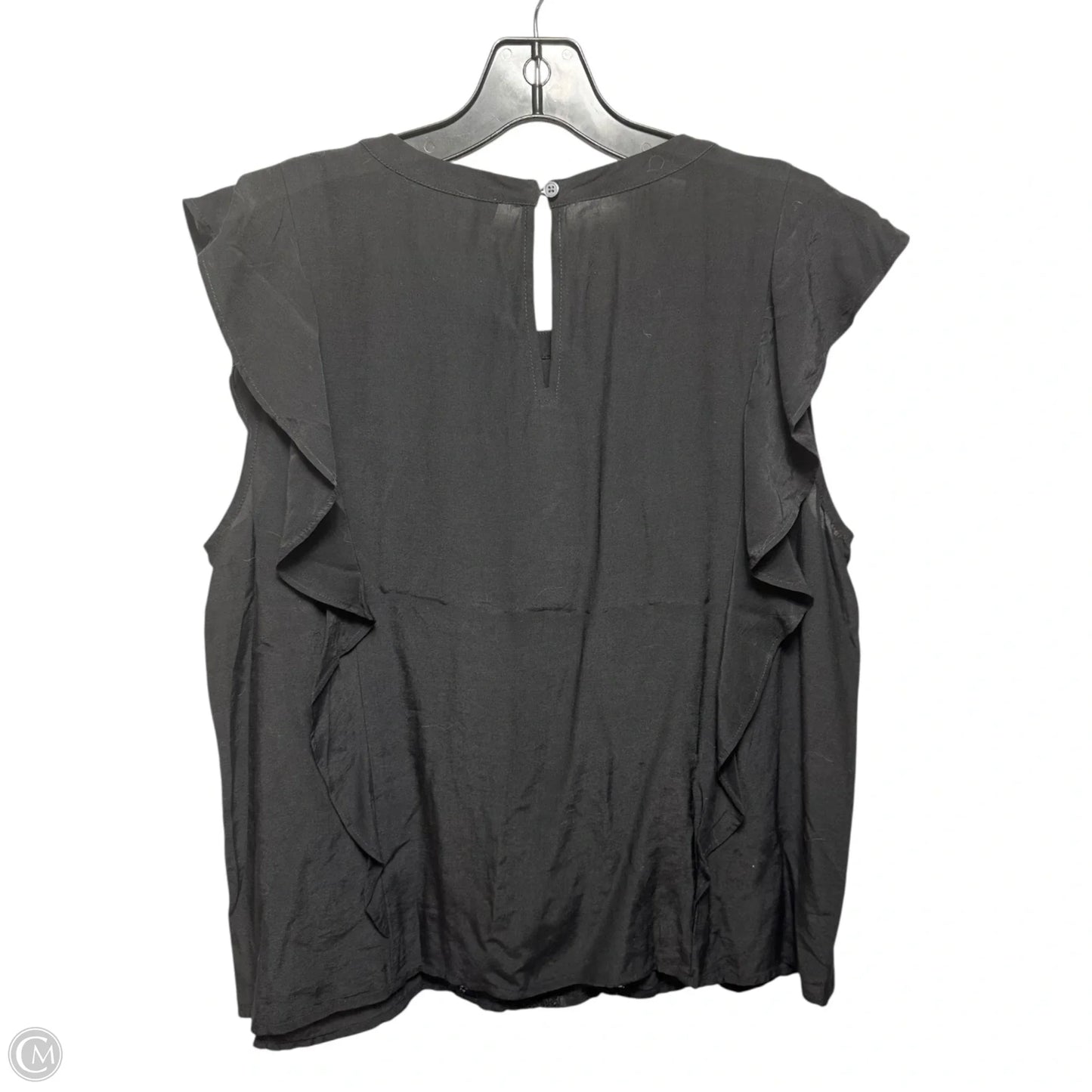 Top Sleeveless By Loft In Black, Size: M