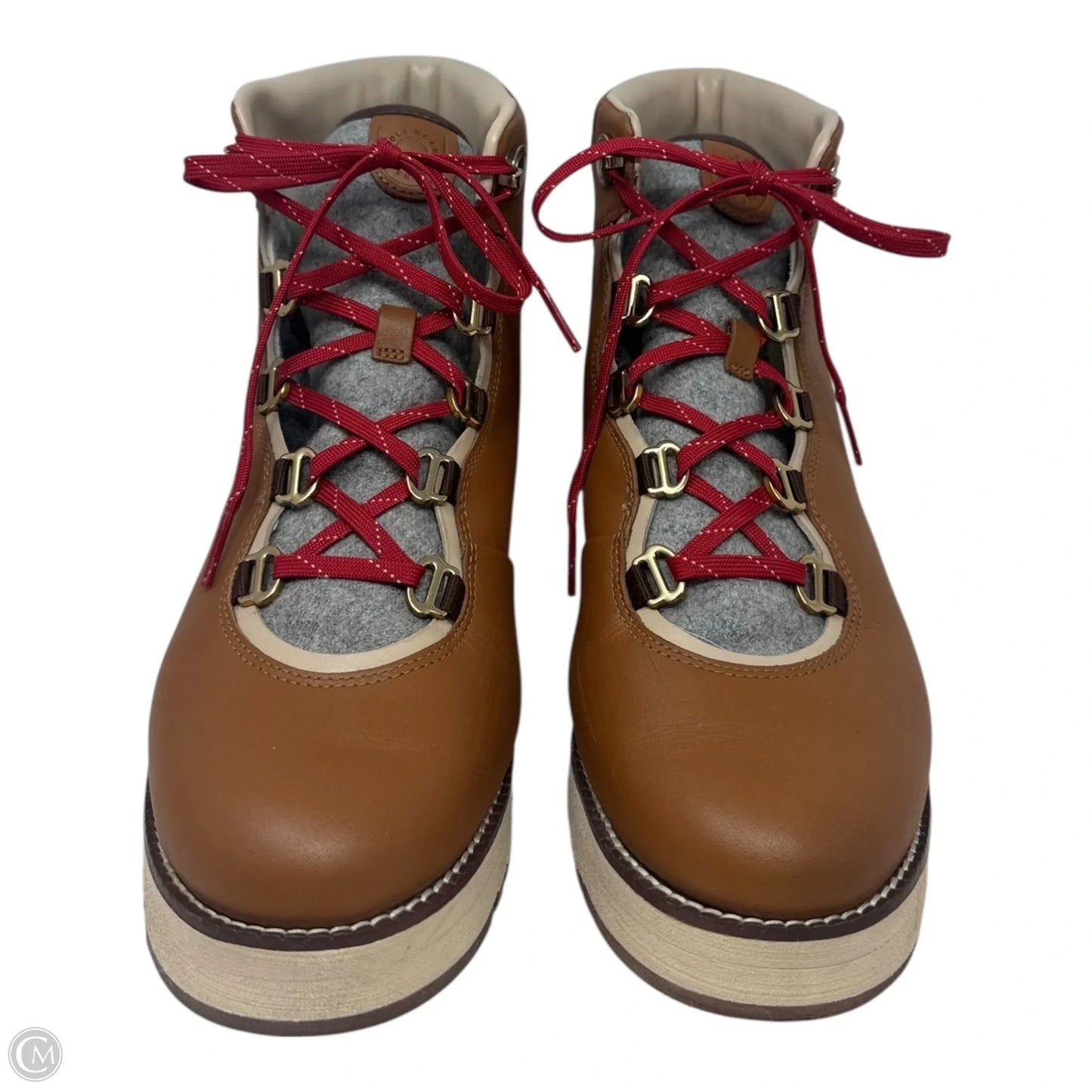 Zerogrand Wedge Boots Hiking By Cole-haan In Brown, Size: 9.5