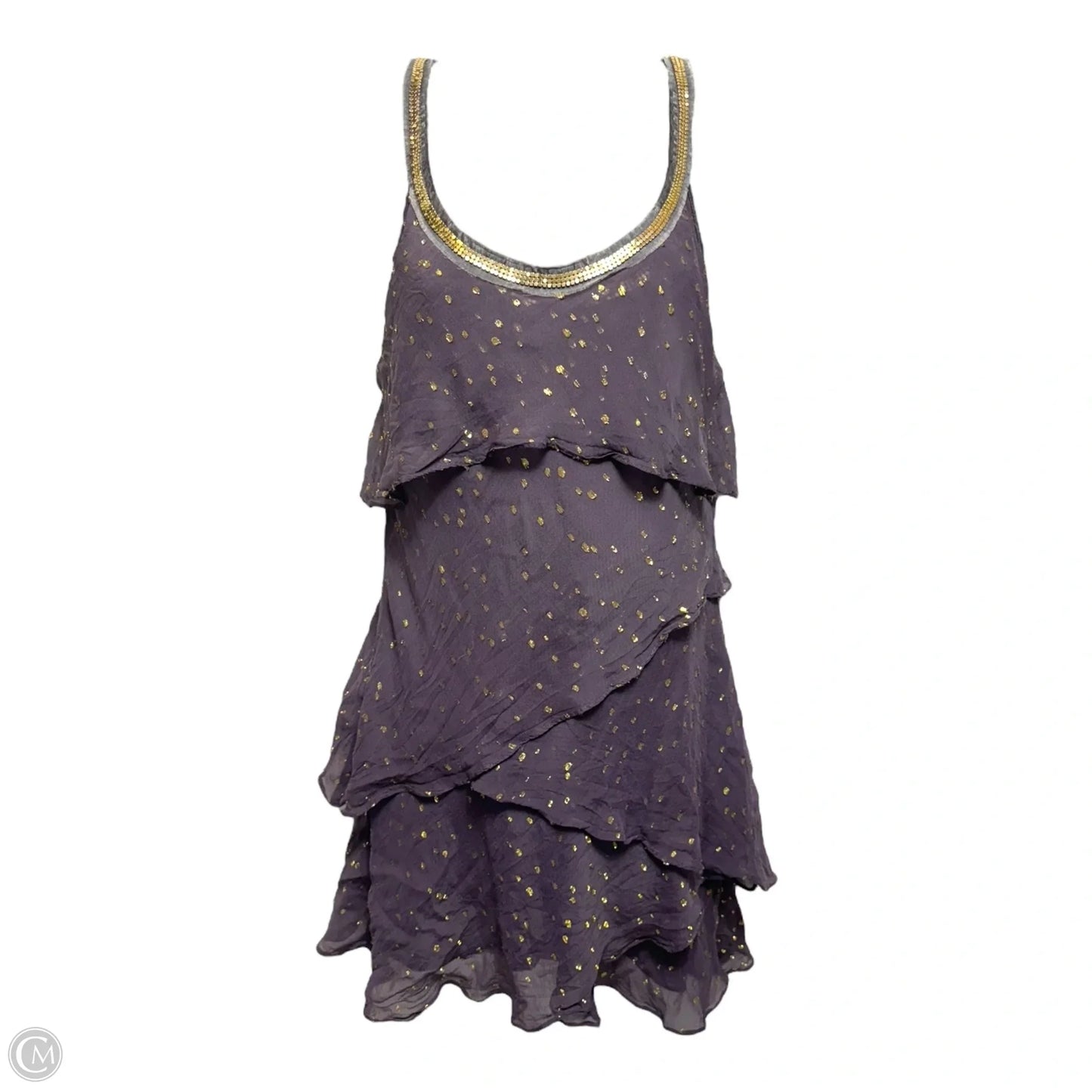 Moonlight Tiered Mini Dress By Free People In Purple, Size: 4
