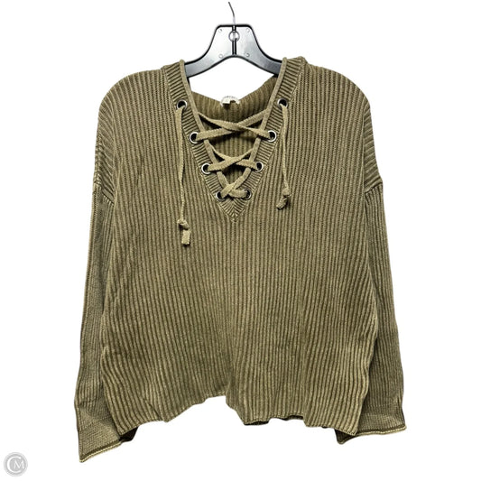 Sweater Hoodie By Bke In Green, Size: S