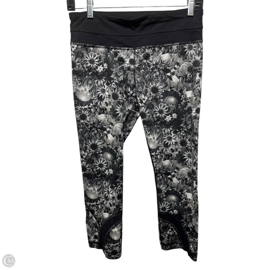 Athletic Capris By Lululemon In Floral Print, Size: 6