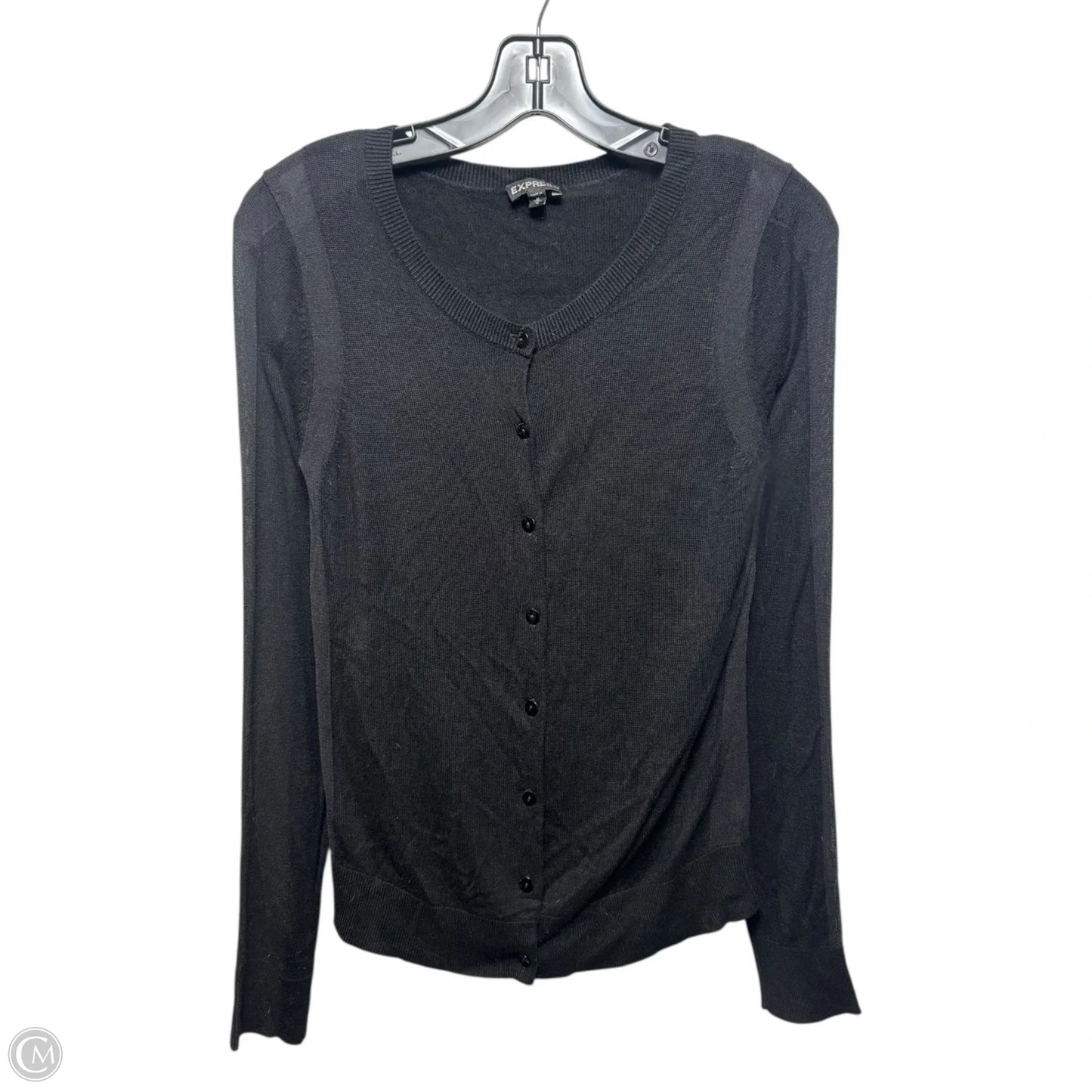 Sweater Cardigan By Express In Black, Size: M