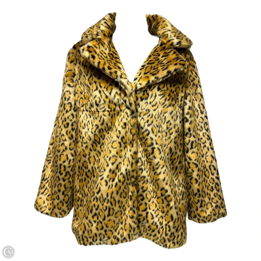 Jacket Faux Fur & Sherpa By Luii In Animal Print, Size: S