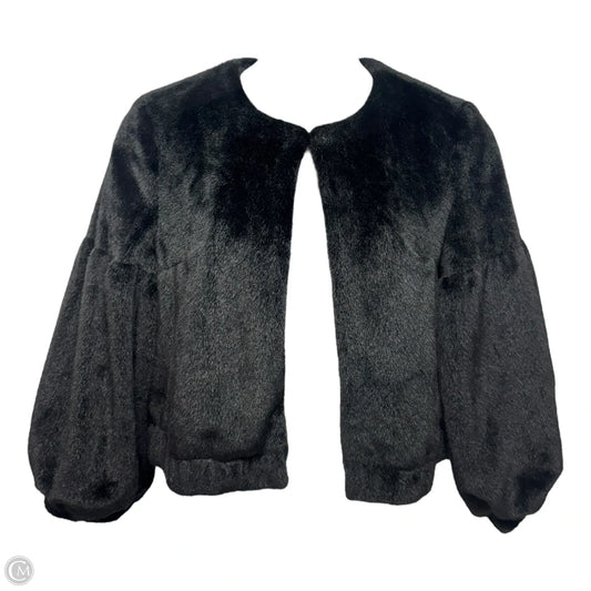 Faux Fur Jacket By Jayley In Black, Size: Osfm