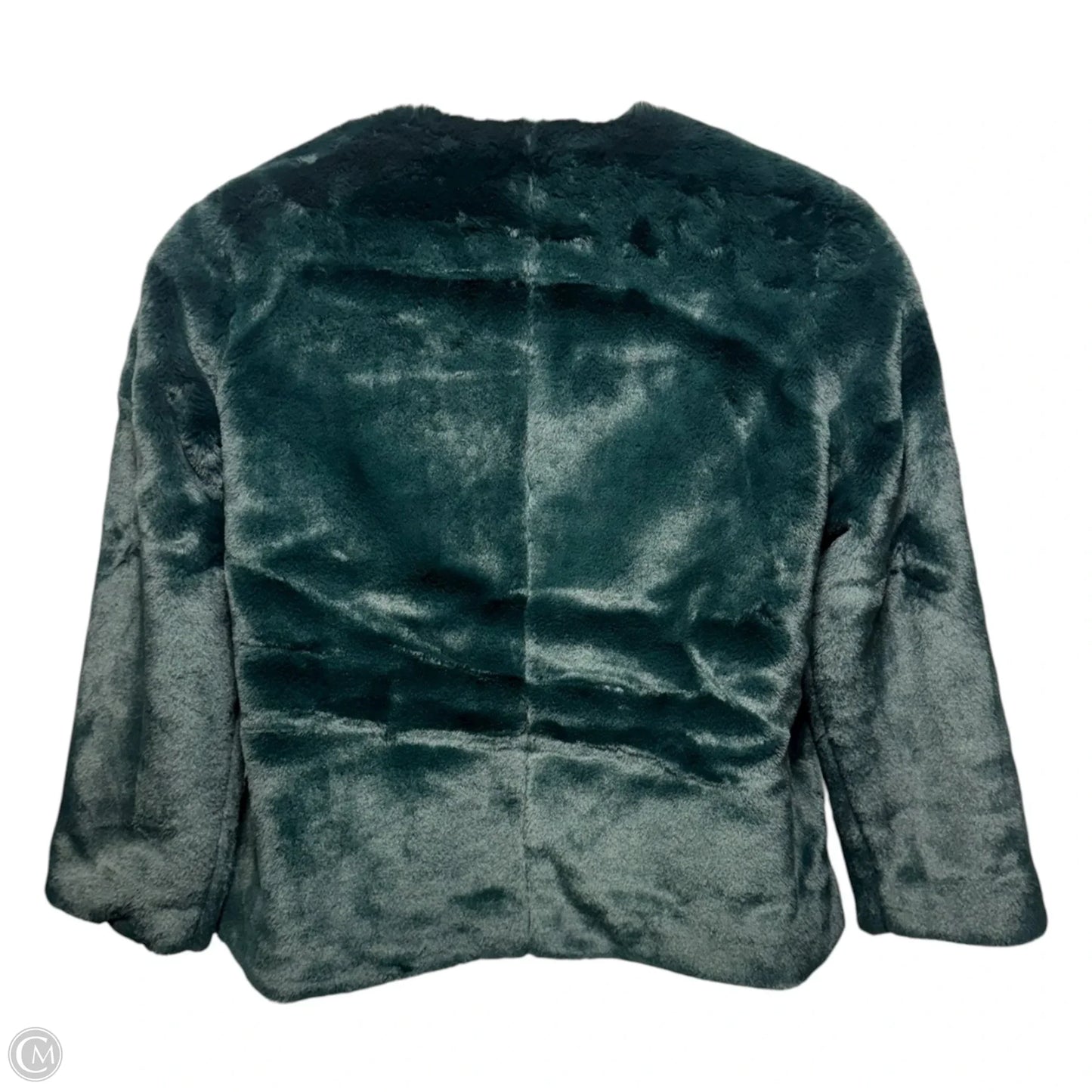 Jacket Faux Fur & Sherpa By Banana Republic In Green, Size: Mp