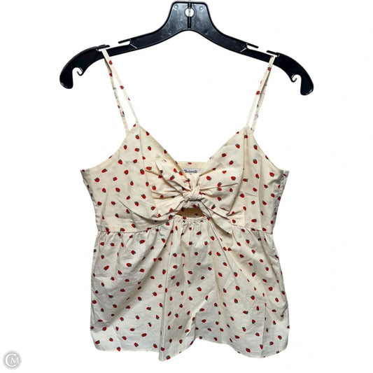 Strawberry Top Sleeveless By Madewell In Tan, Size: 2