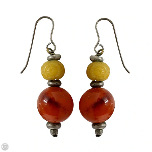 Stone Beaded Dangle Earrings