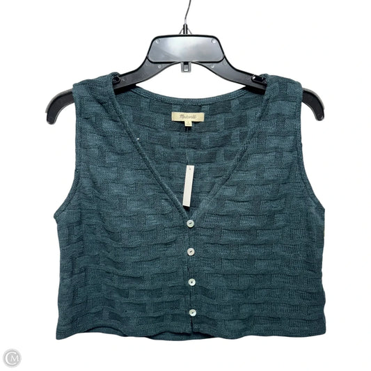 Knit Cropped Vest By Madewell In Green, Size: M