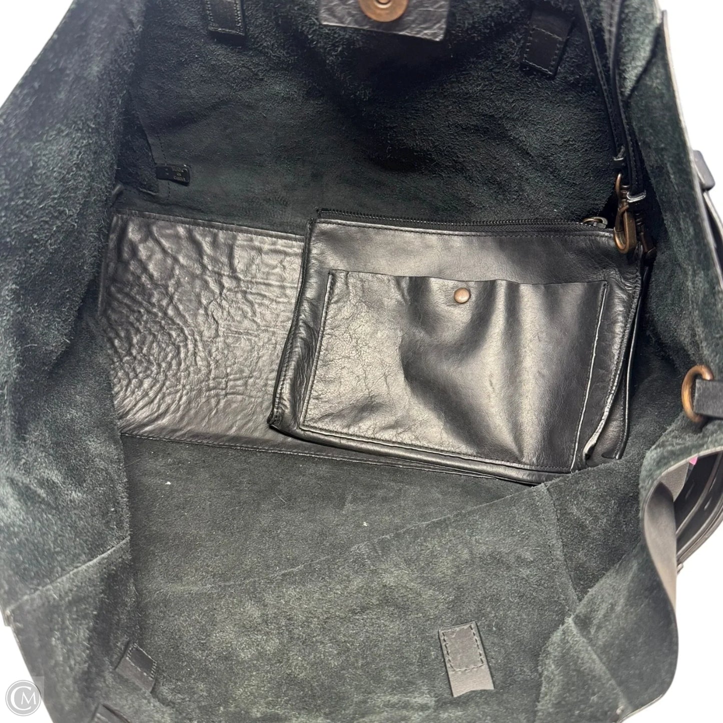 Oversized Shoulder Handbag Leather By Joy Gryson, Size: Large