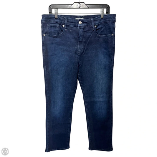 Jeans Skinny By Good American In Blue Denim, Size: 14