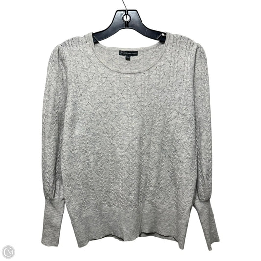 Sweater By Adrianna Papell In Grey, Size: S