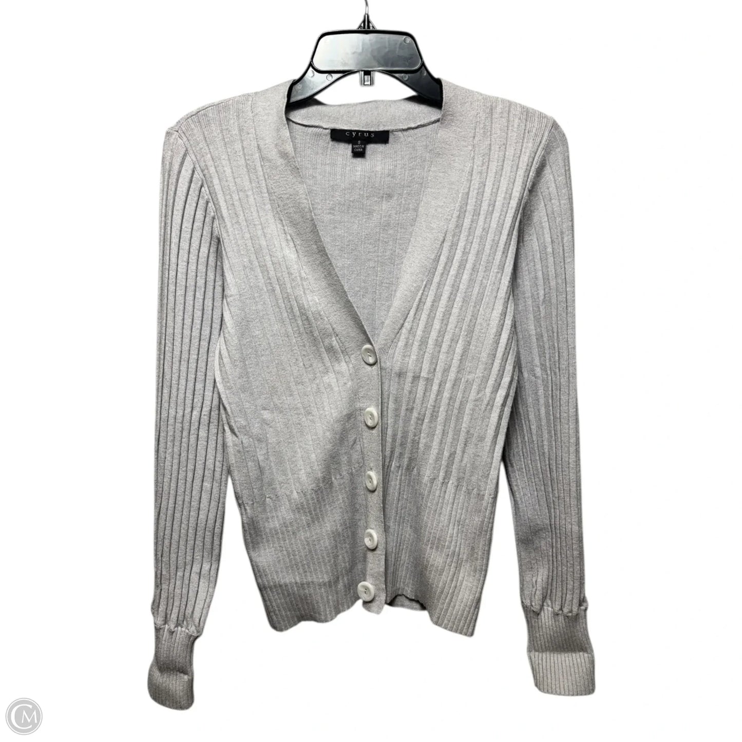 Sweater Cardigan By Cyrus In Grey, Size: S