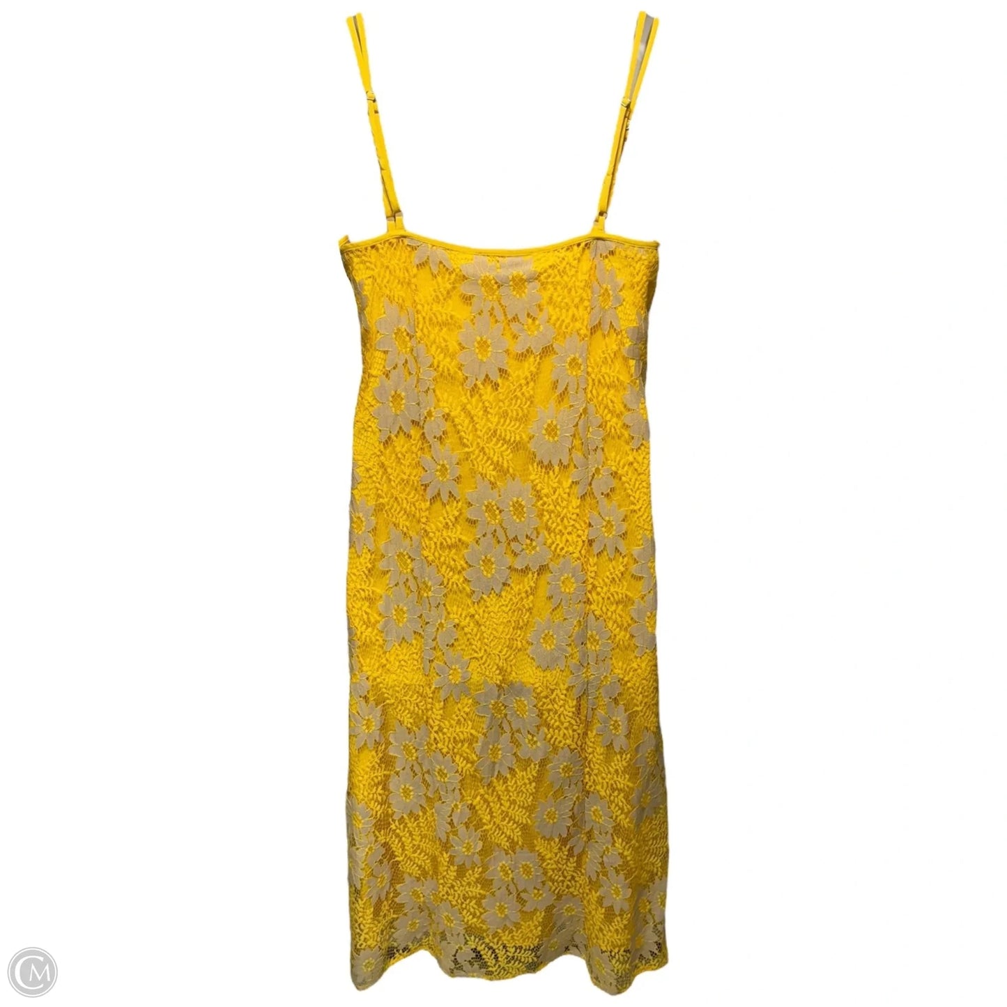 Lace Dress Party Long By Chelsea And Violet In Yellow, Size: L