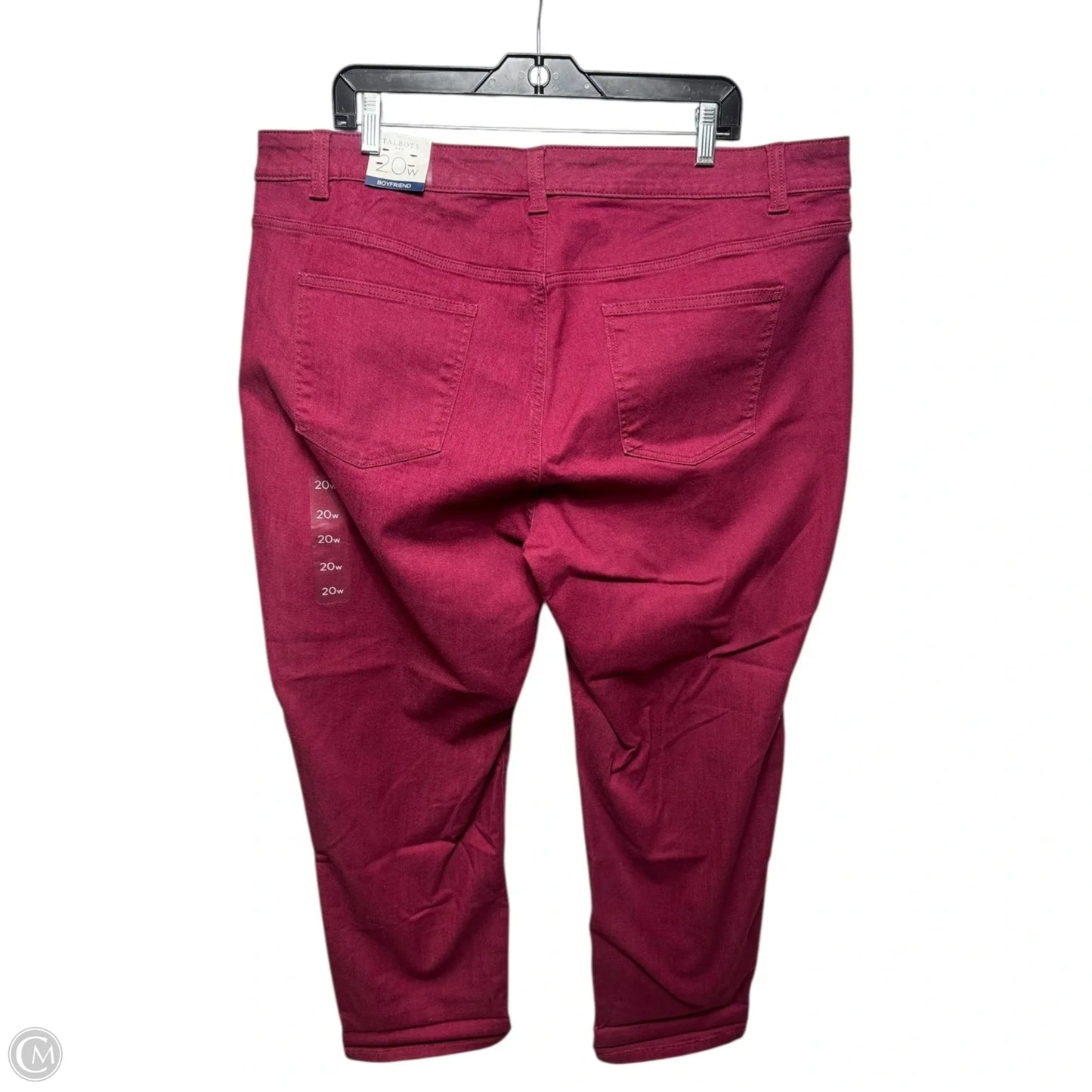 Jeans Boyfriend By Talbots In Maroon, Size: 20