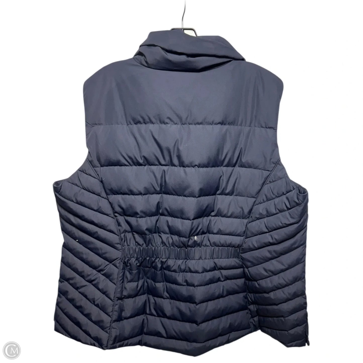 Down Vest Puffer & Quilted By Talbots In Navy, Size: 2x
