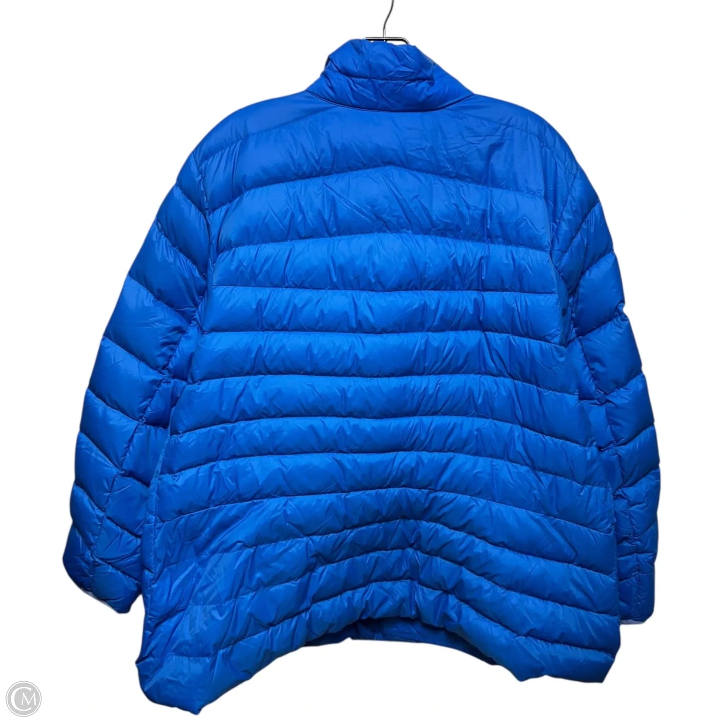 Down Jacket Puffer & Quilted By Lands End In Blue, Size: 2x
