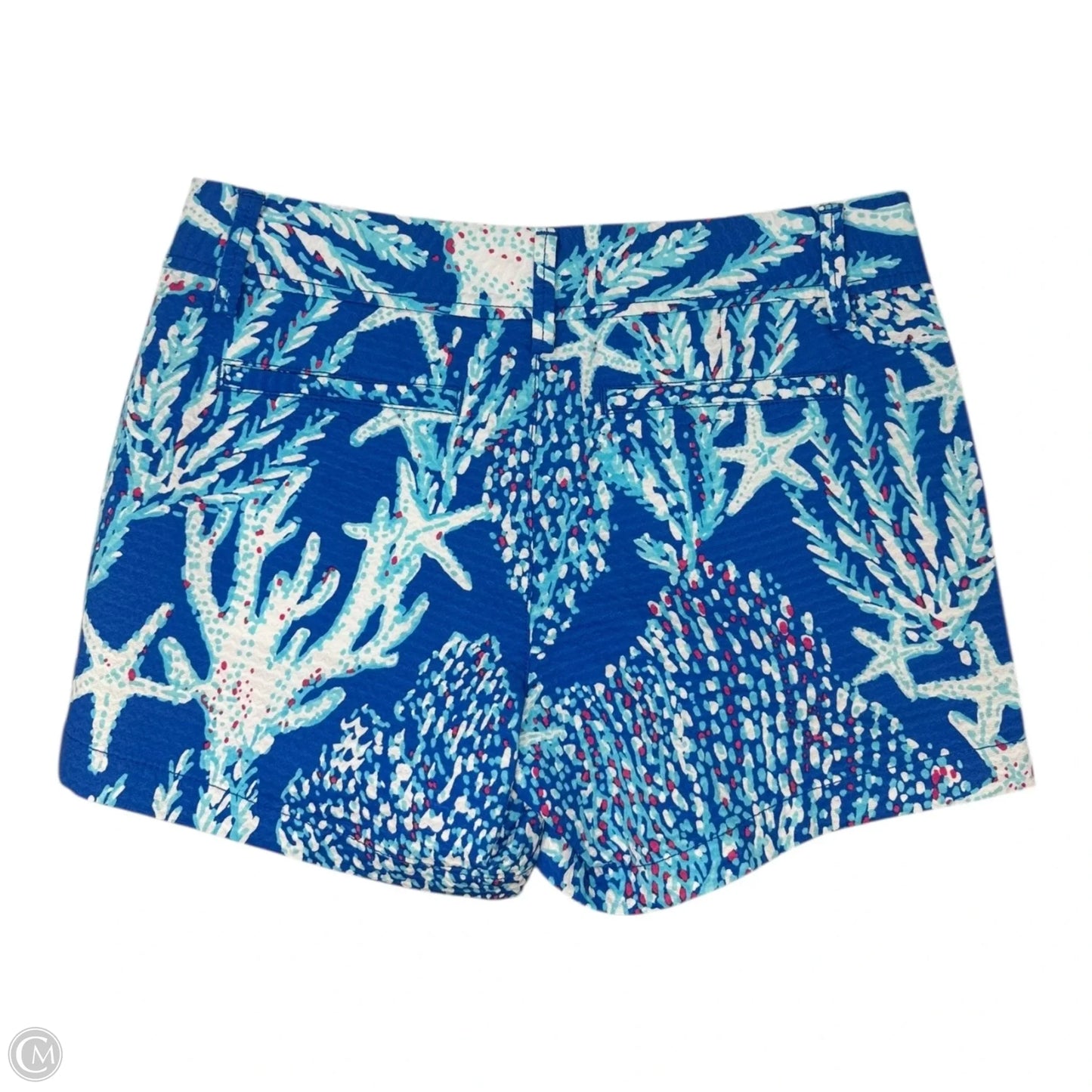 Callahan Shorts Designer By Lilly Pulitzer In Brewster Blue Good Reef Starfish, Size: 6