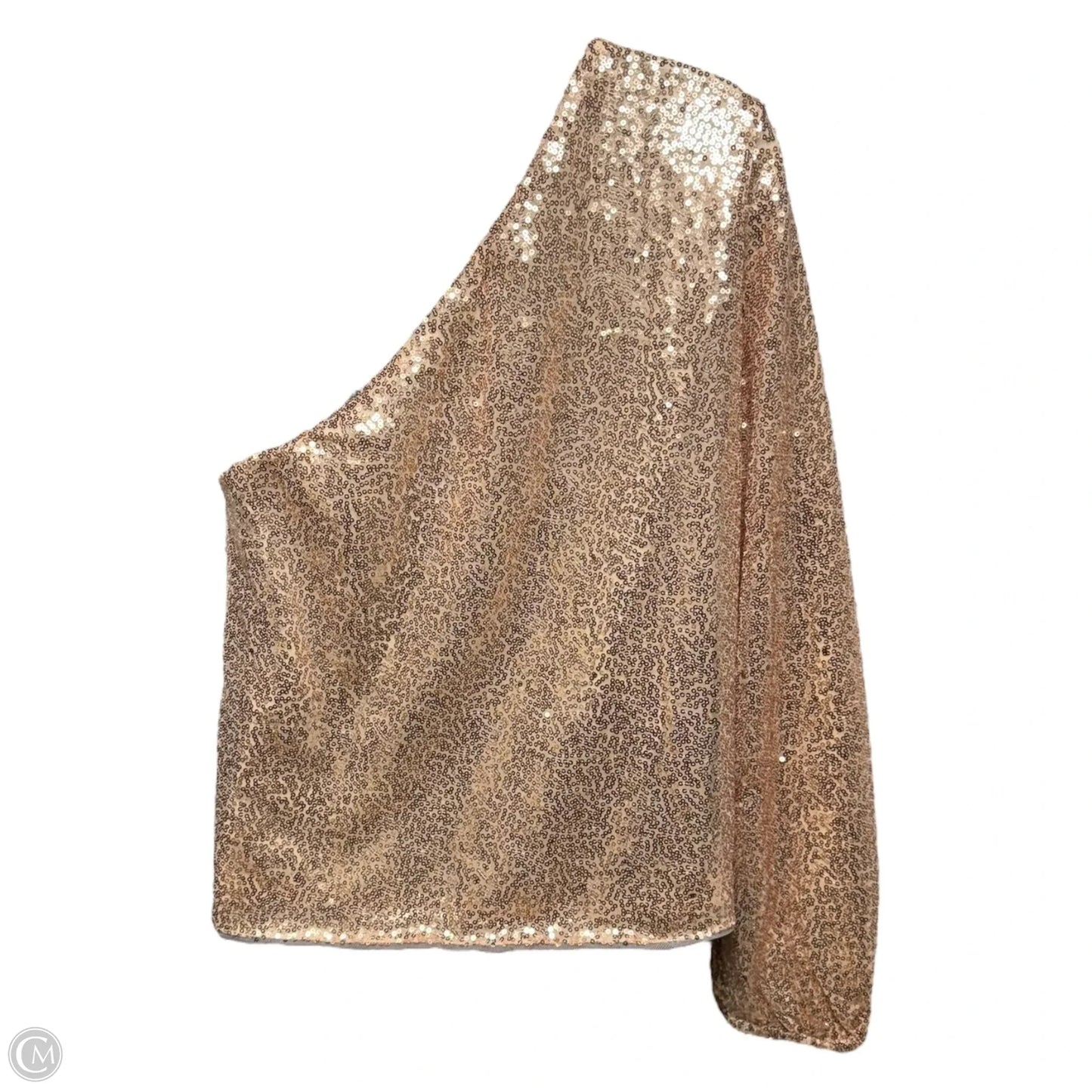 Top Long Sleeve By Cupshe In Rose Gold, Size: S