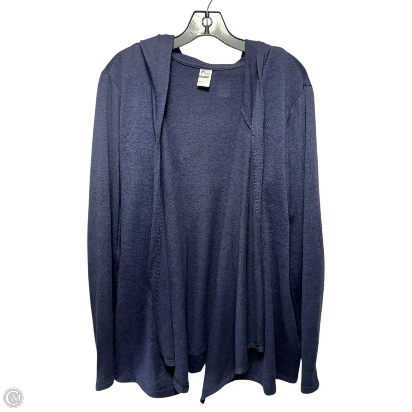 Hooded Sweater Cardigan By Old Navy In Navy, Size: Xl