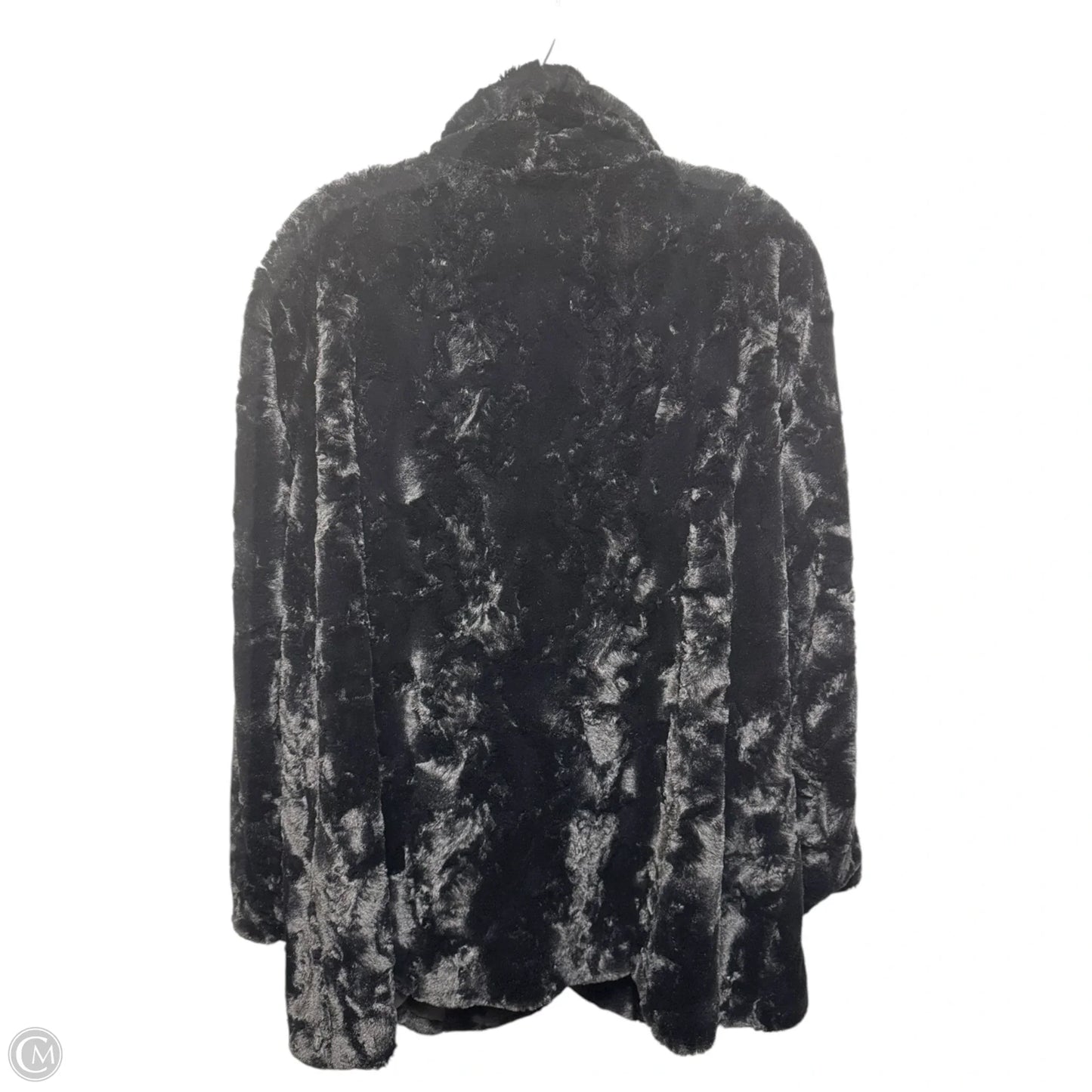 Faux Fur Coat By Karen Kane In Black, Size: 1X