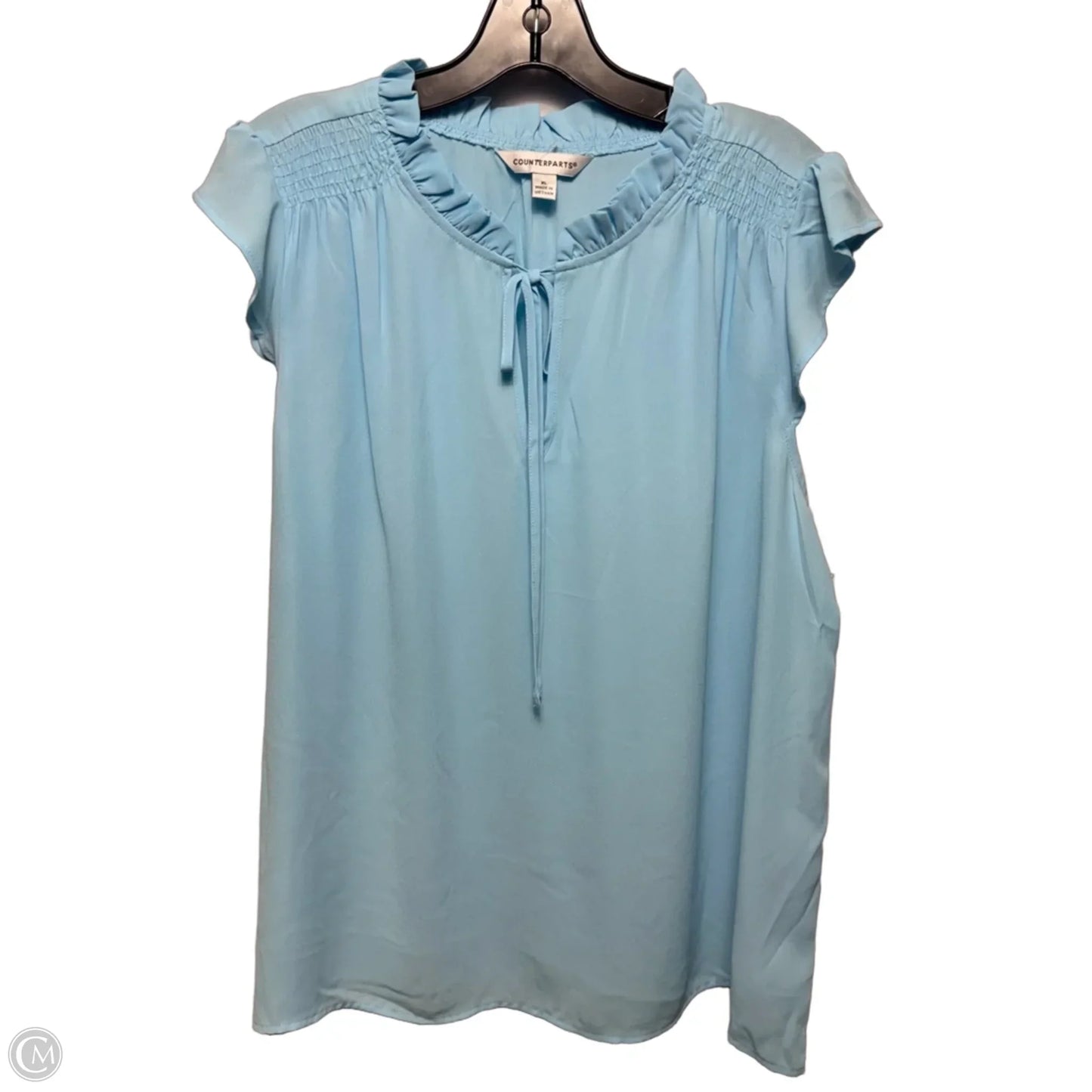 Top Sleeveless By Counterparts In Blue, Size: Xl
