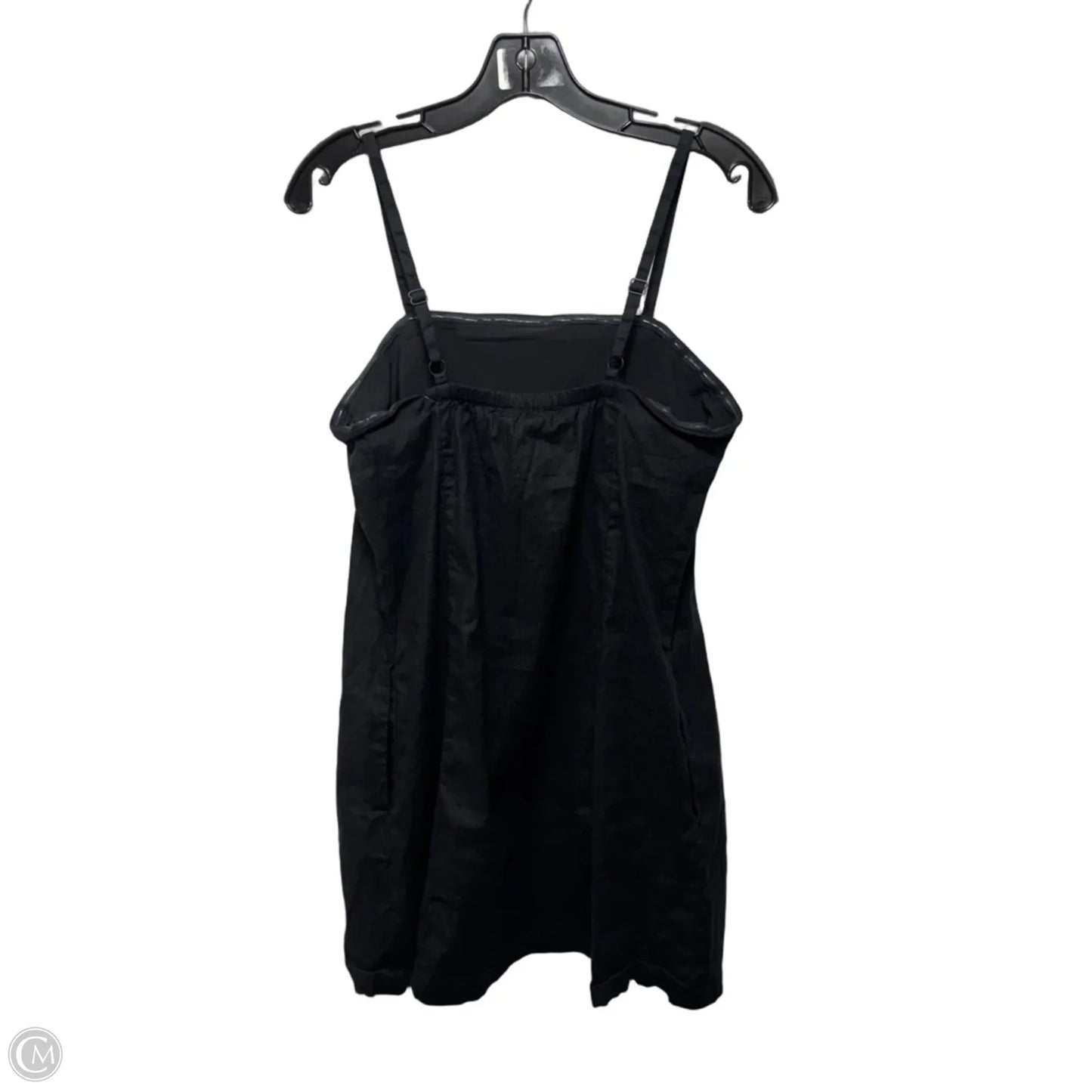 Linen Blend Dress Casual Short By Athleta In Black, Size: S
